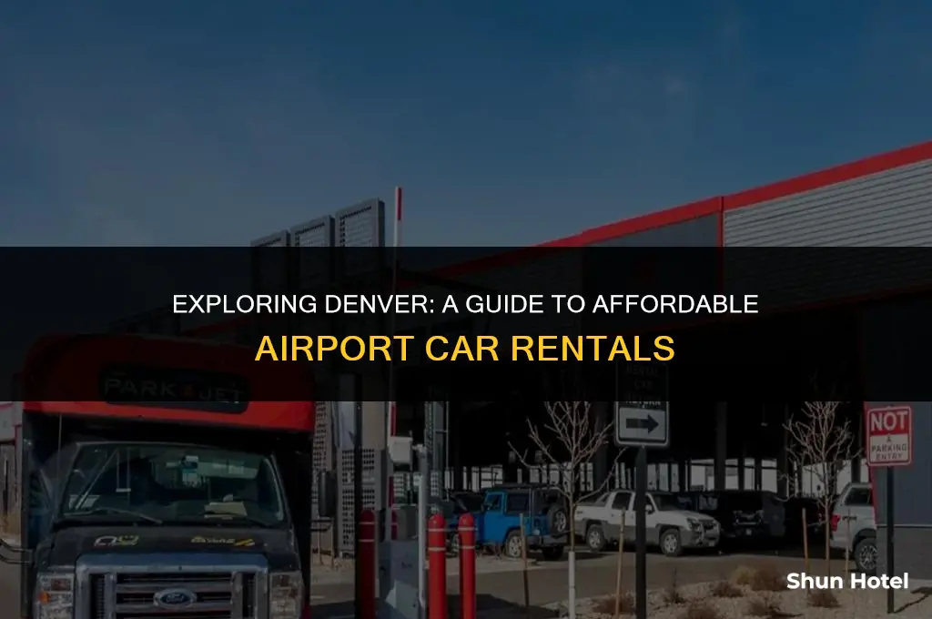 how much is a car rental in denver airport
