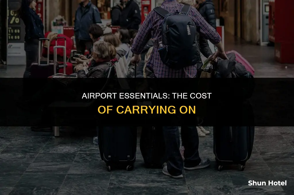 how much is a carry on at the airport