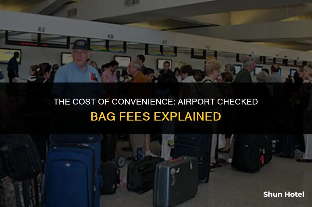 how much is a checked bag at the airport
