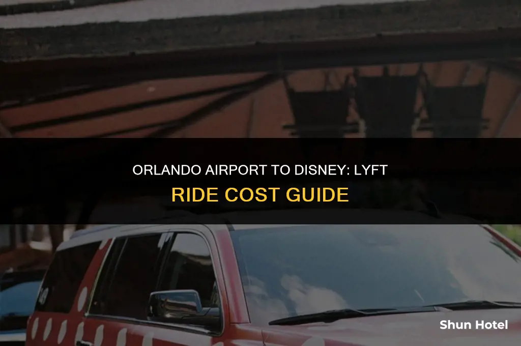 how much is a lyft from orlando airport to disney