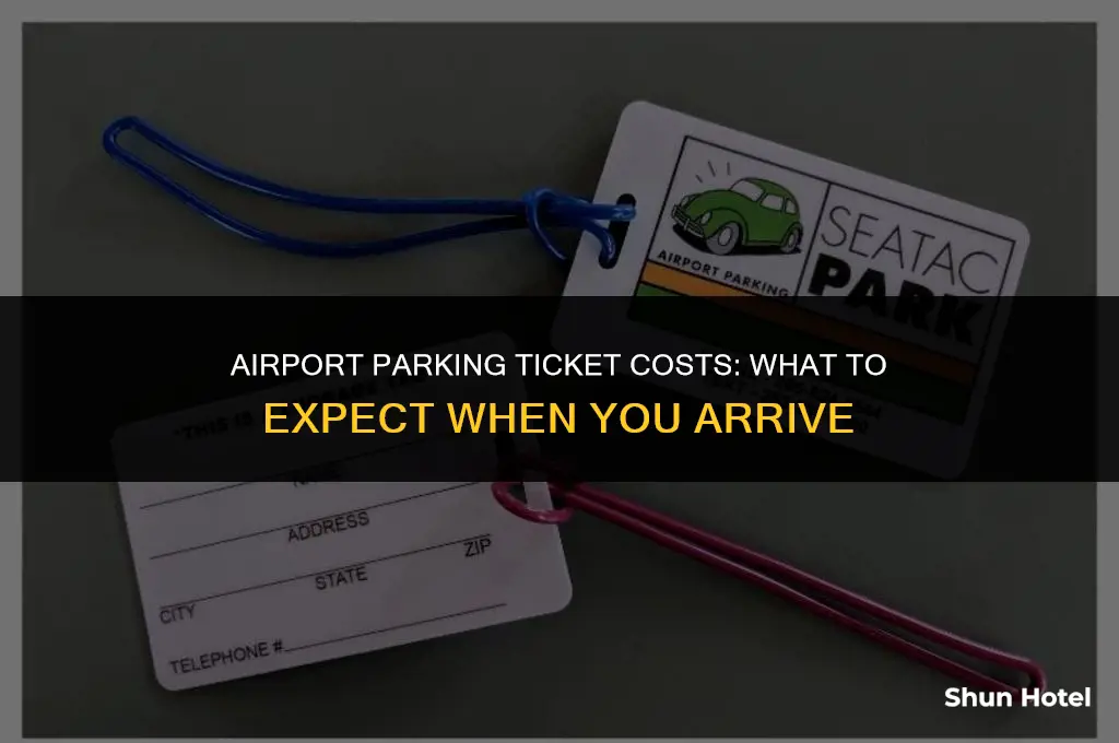 how much is a parking ticket at the airport