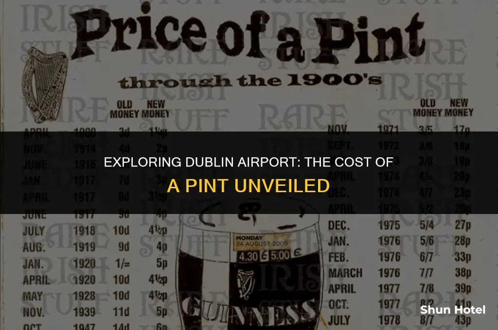 how much is a pint in dublin airport