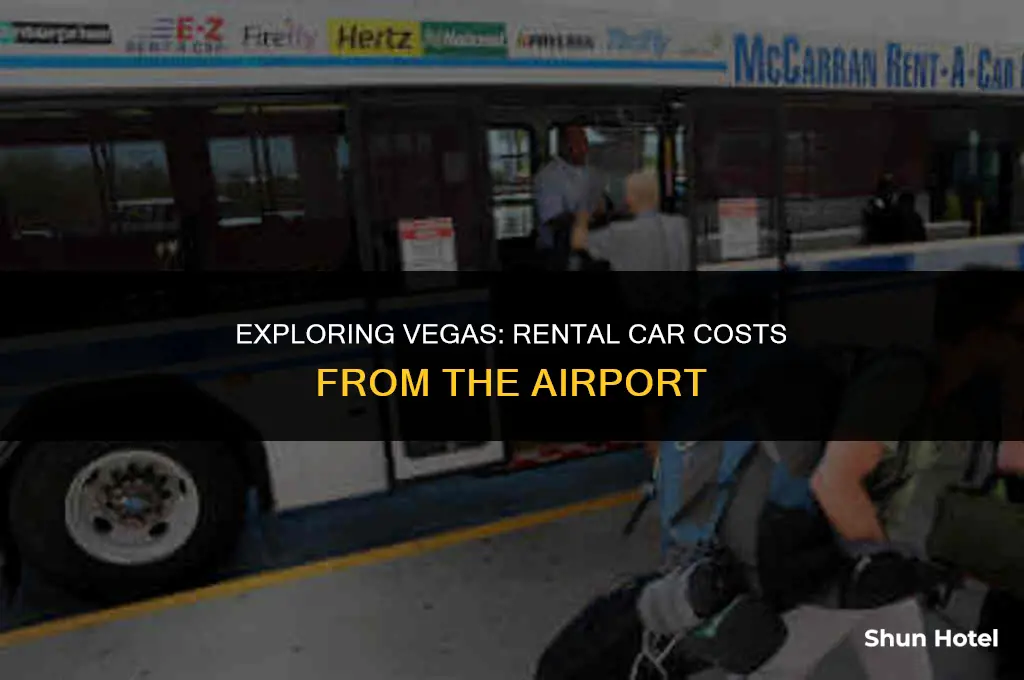 how much is a rental car from the vegas airport