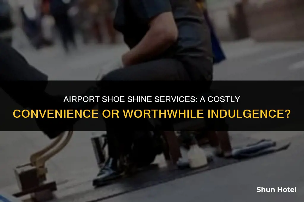 how much is a shoe shine at airports