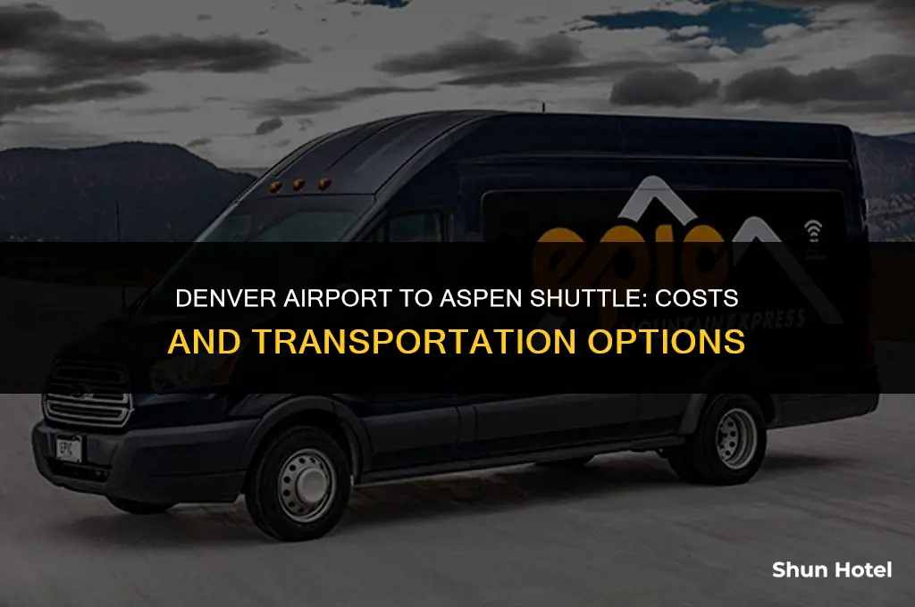 how much is a shuttle from denver airport to aspen
