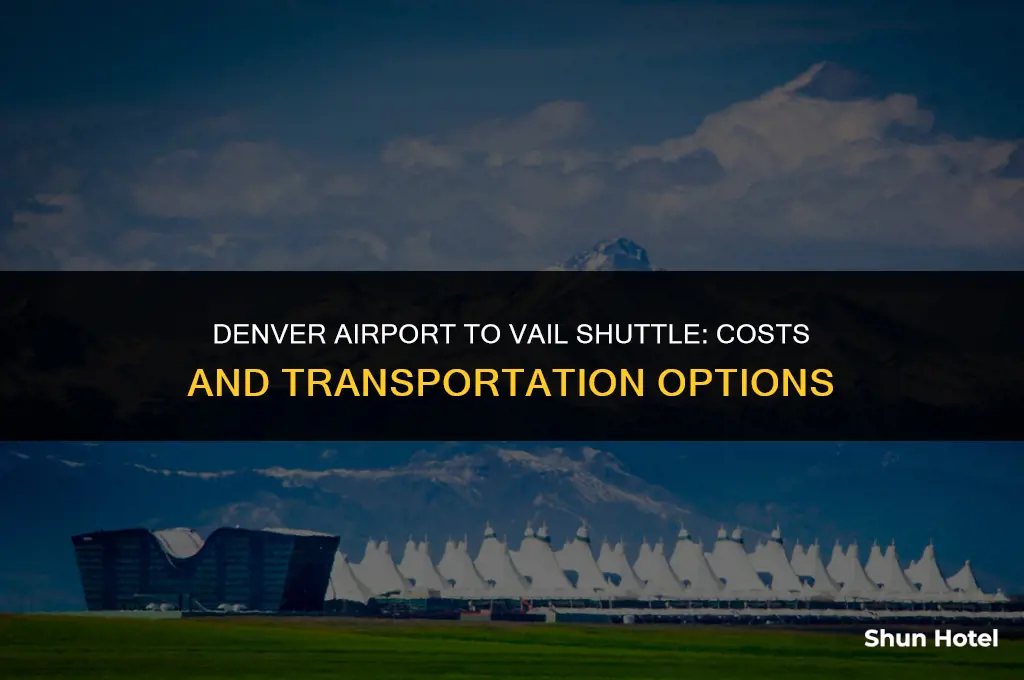 how much is a shuttle from denver airport to vail