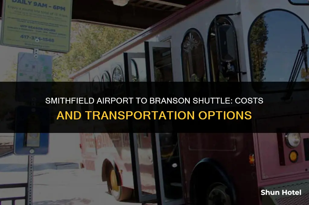 how much is a shuttle from smithfield airport to branson