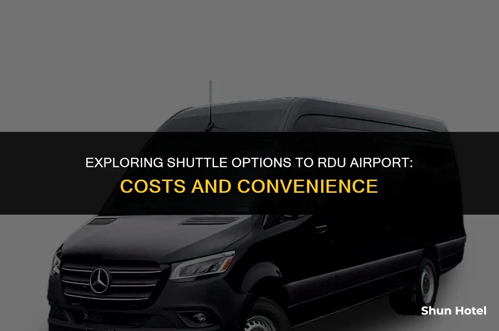 how much is a shuttle.to.rdu airport