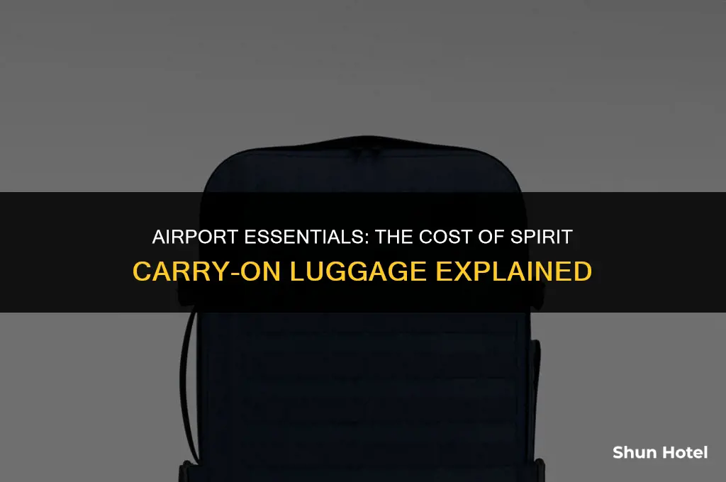 how much is a spirit carry on at the airport