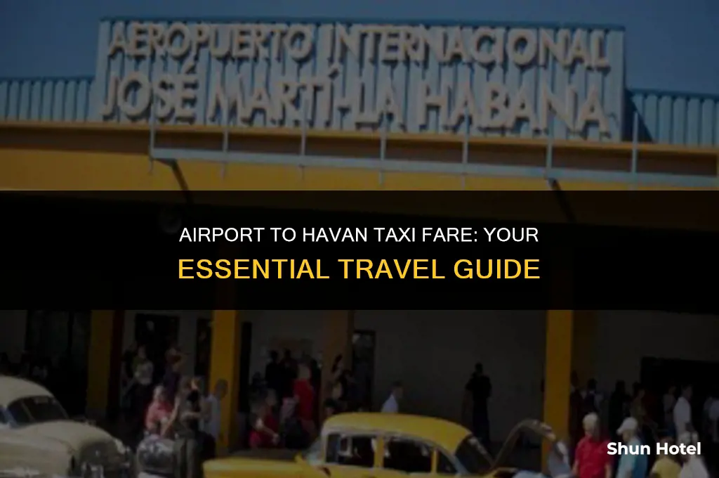 how much is a taxi from airport to havan