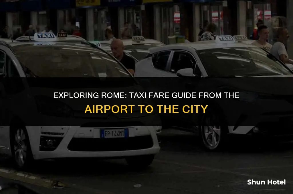 how much is a taxi from airport to rome