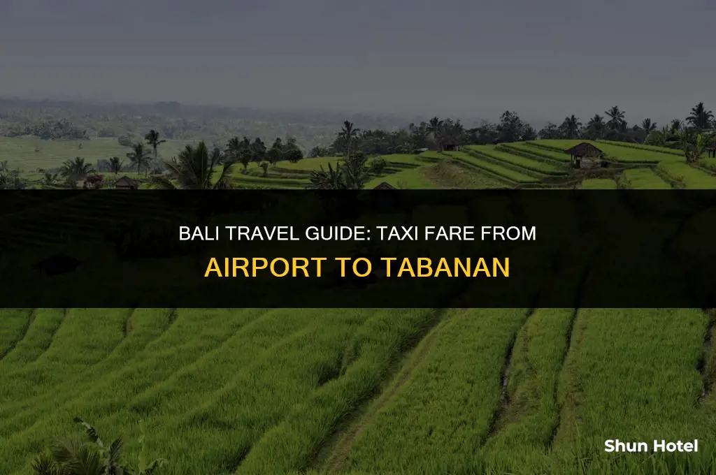 how much is a taxi from airport to tabanan