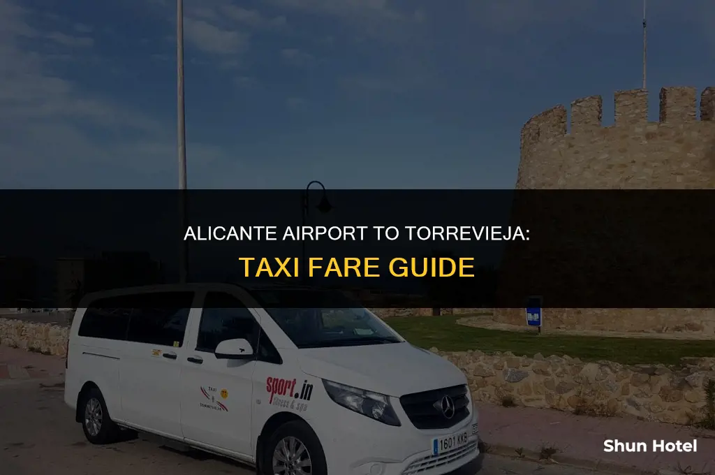 how much is a taxi from alicante airport to torrevieja