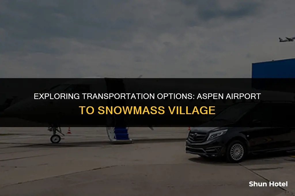 how much is a taxi from aspen airport to snowmass