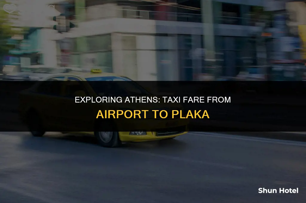 how much is a taxi from athens airport to plaka