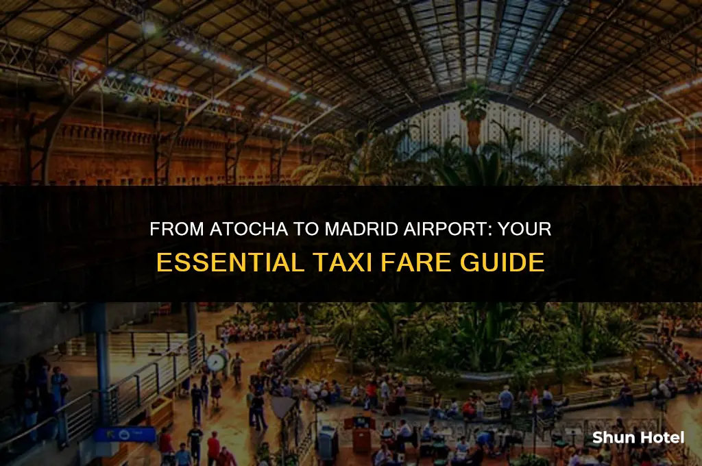 how much is a taxi from atocha to madrid airport