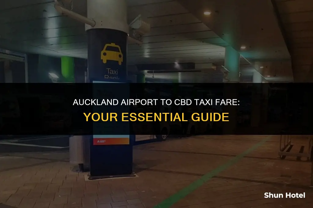 how much is a taxi from auckland airport to cbd