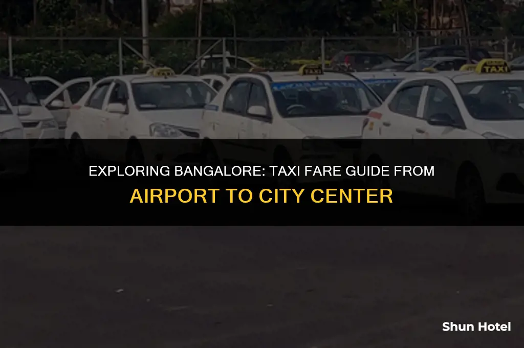 how much is a taxi from bangalore airport to city