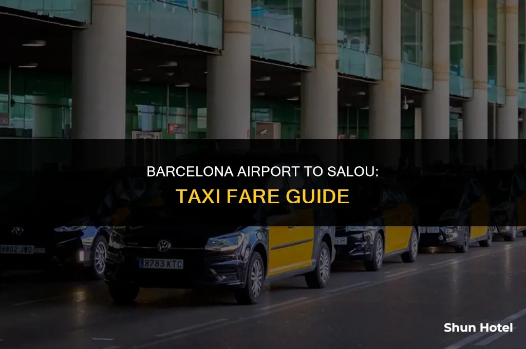 how much is a taxi from barcelona airport to salou