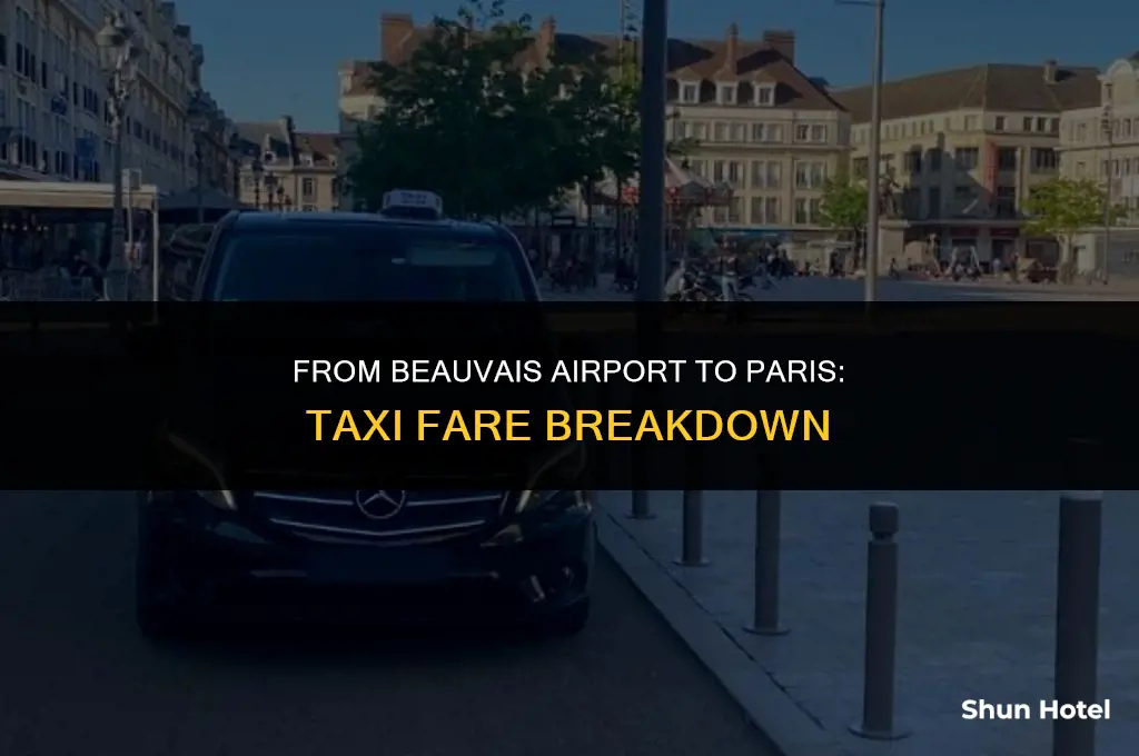 how much is a taxi from beauvais airport to paris