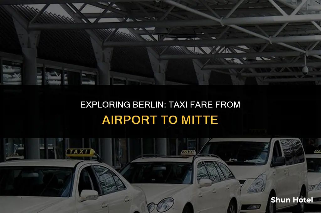 how much is a taxi from berlin airport to mitte