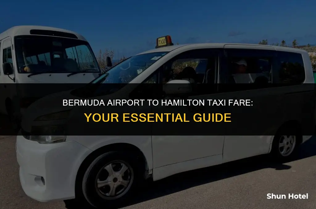 how much is a taxi from bermuda airport to hamilton