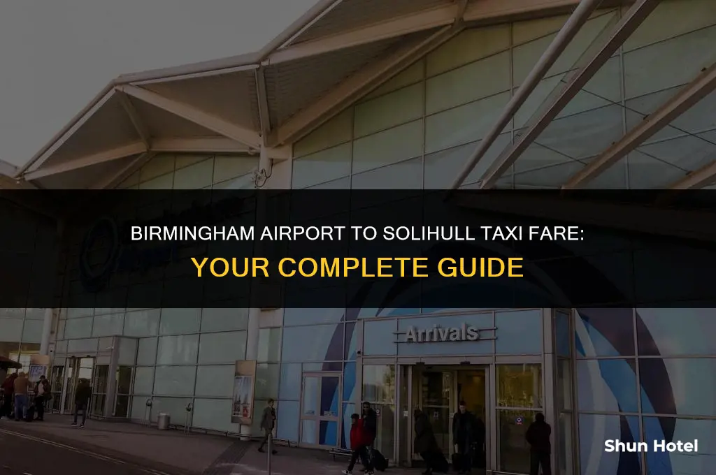 how much is a taxi from birmingham airport to solihull