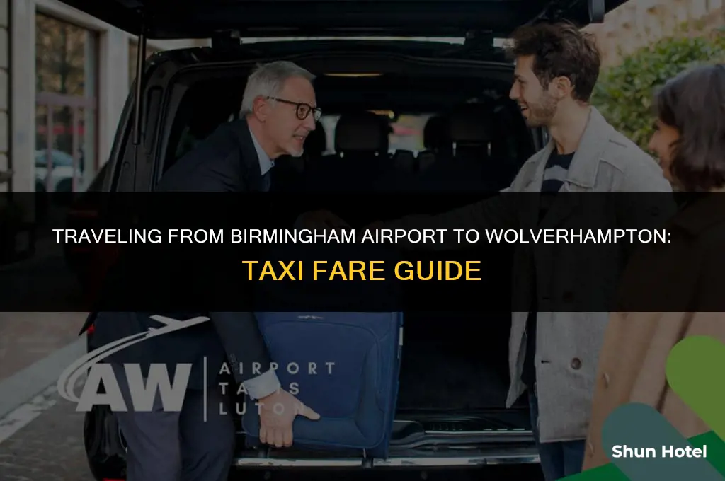 how much is a taxi from birmingham airport to wolverhampton