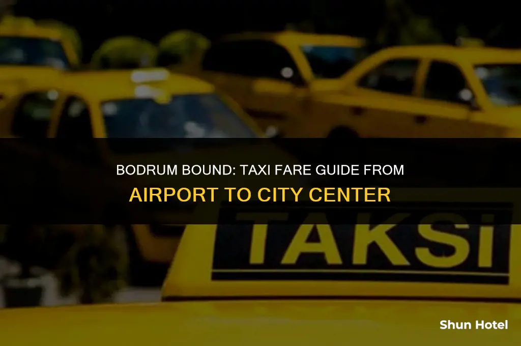 how much is a taxi from bodrum airport to bodrum