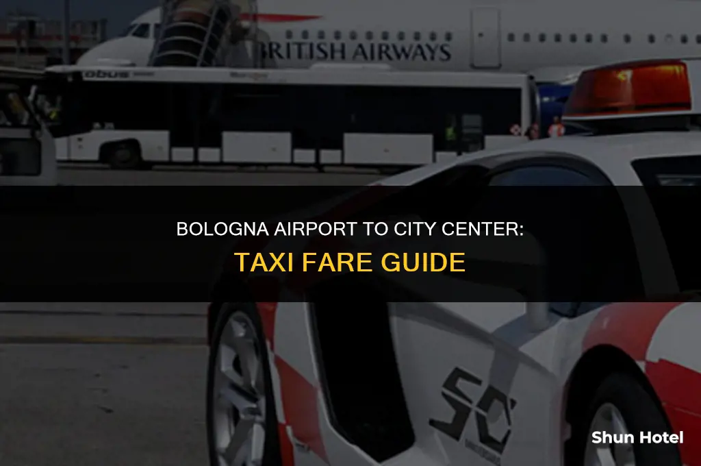 how much is a taxi from bologna airport to bologna