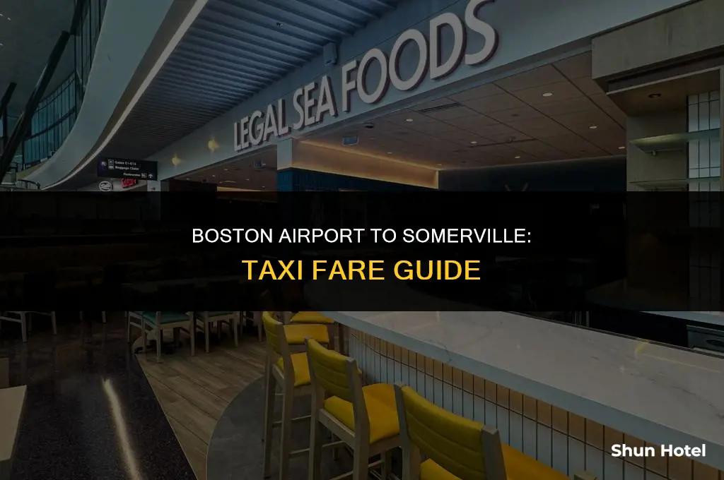 how much is a taxi from bostn airport to sommerville