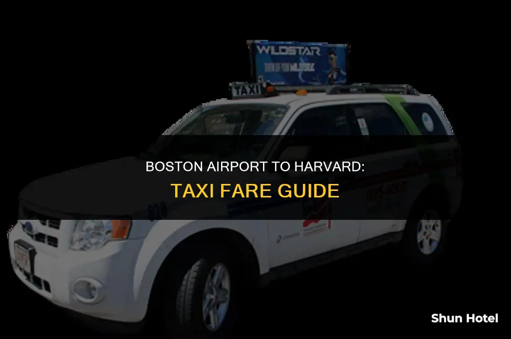 how much is a taxi from boston airport to harvard