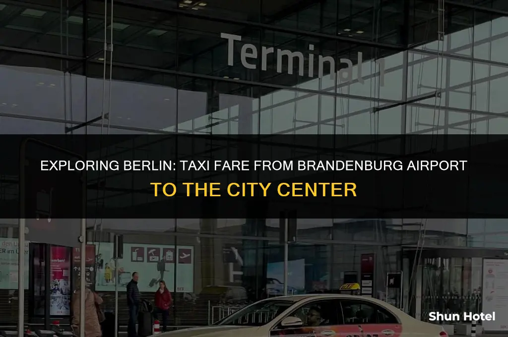 how much is a taxi from brandenburg airport to berlin