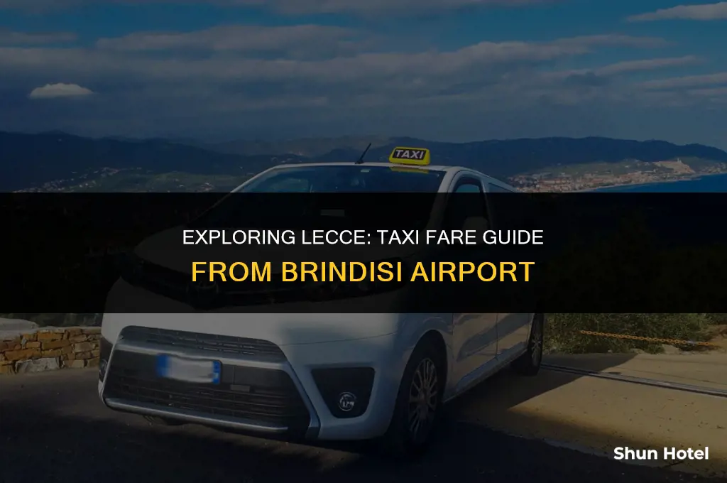 how much is a taxi from brindisi airport to lecce