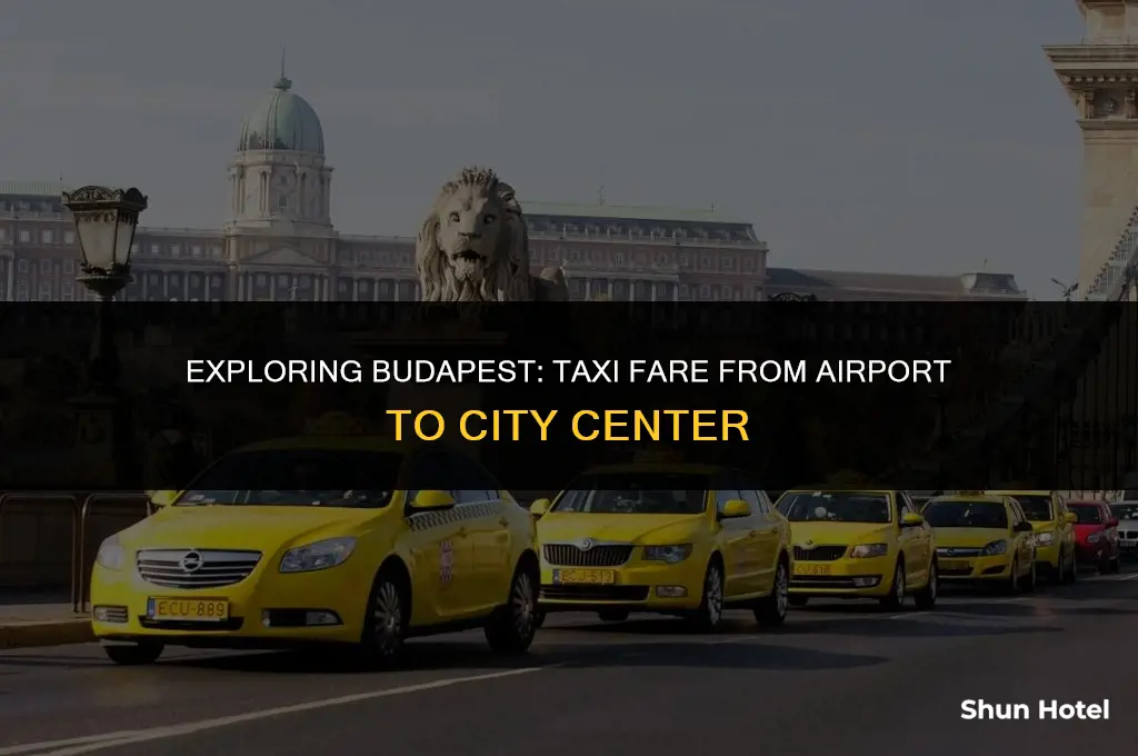 how much is a taxi from budapest airport to city