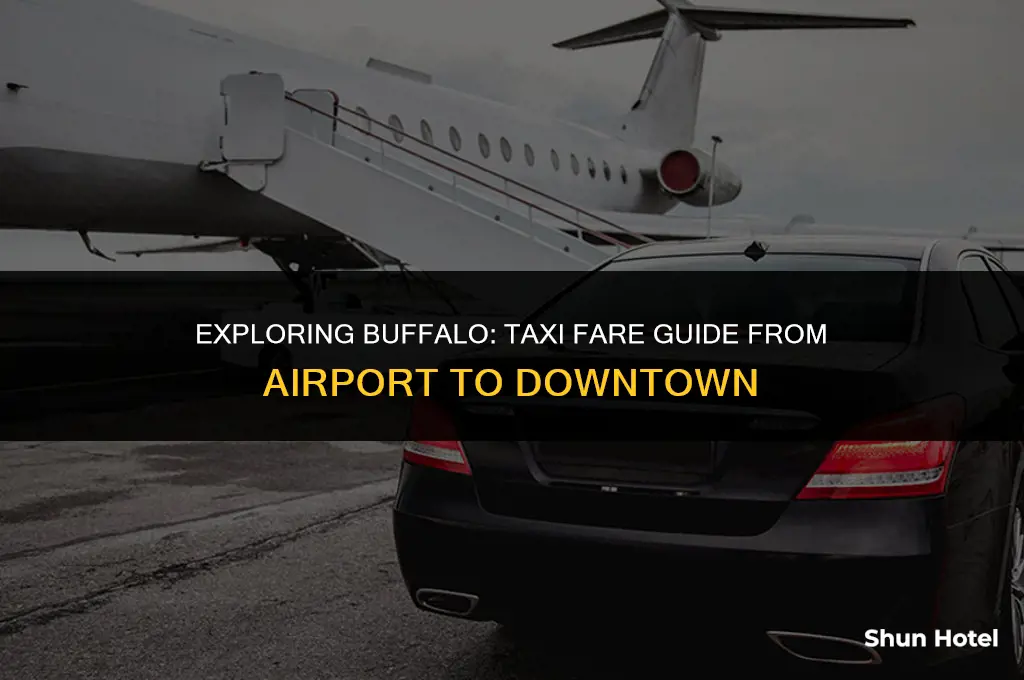 how much is a taxi from buffalo airport to downtown