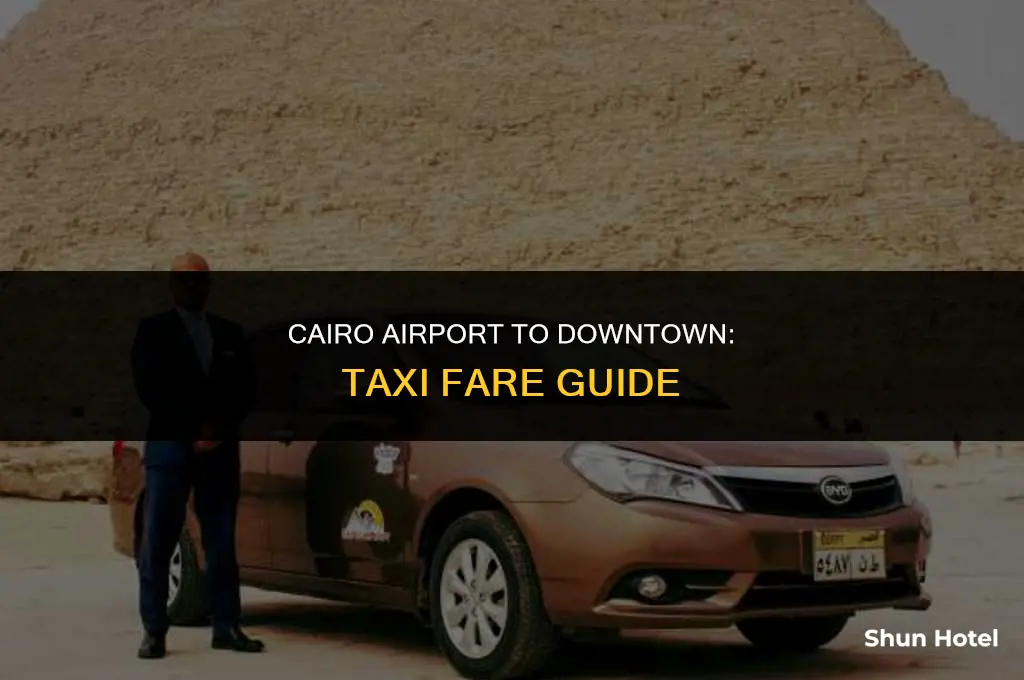 how much is a taxi from cairo airport to downtown