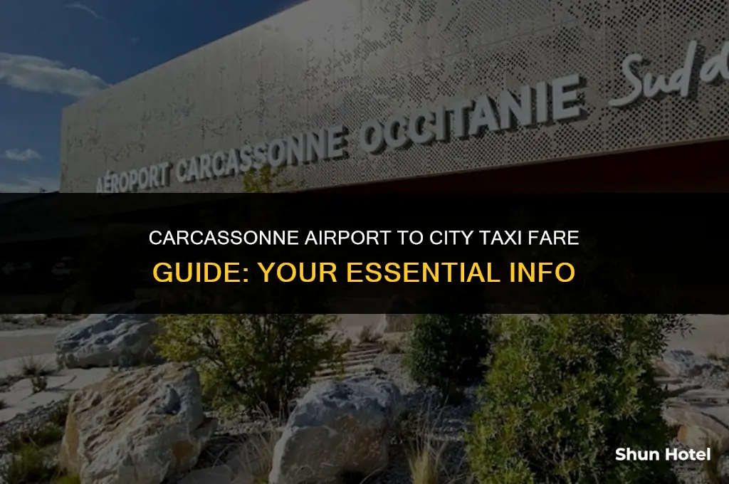 how much is a taxi from carcassonne airport to carcassonne