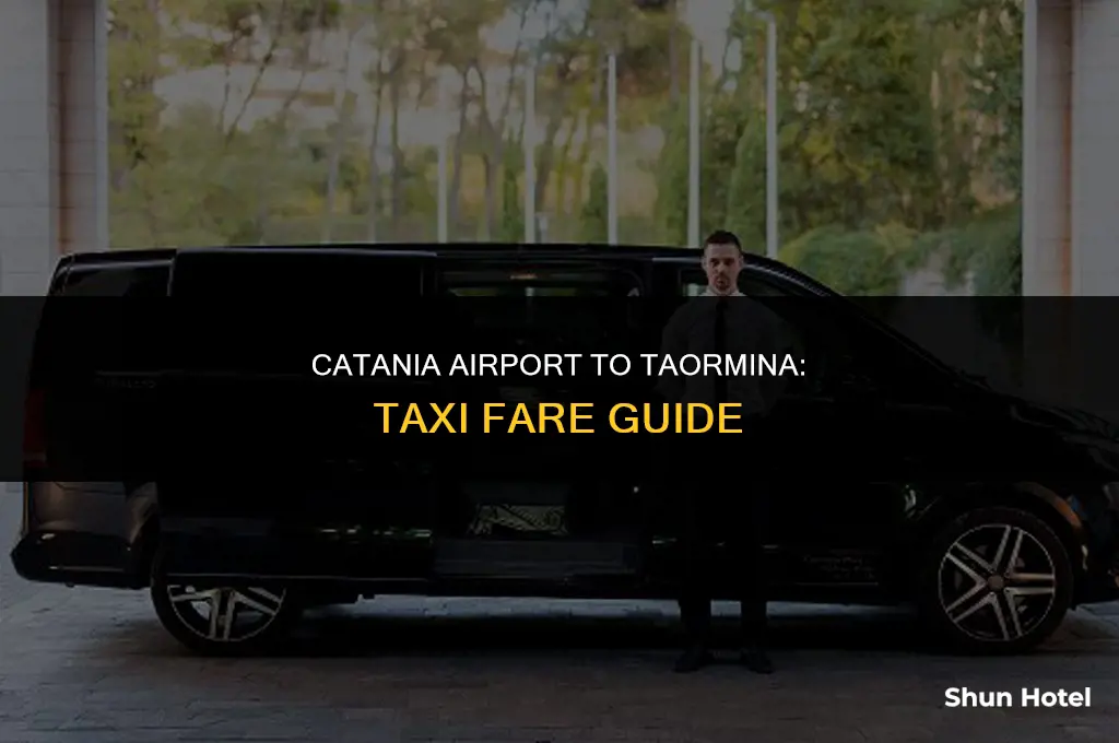 how much is a taxi from catania airport to taormina
