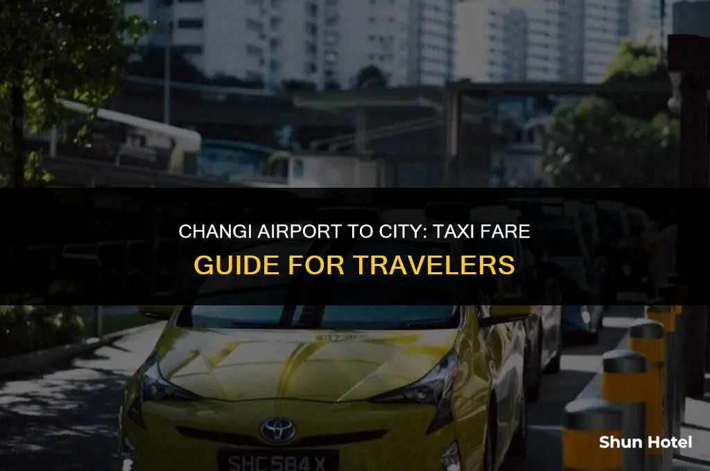 how much is a taxi from changi airport to city