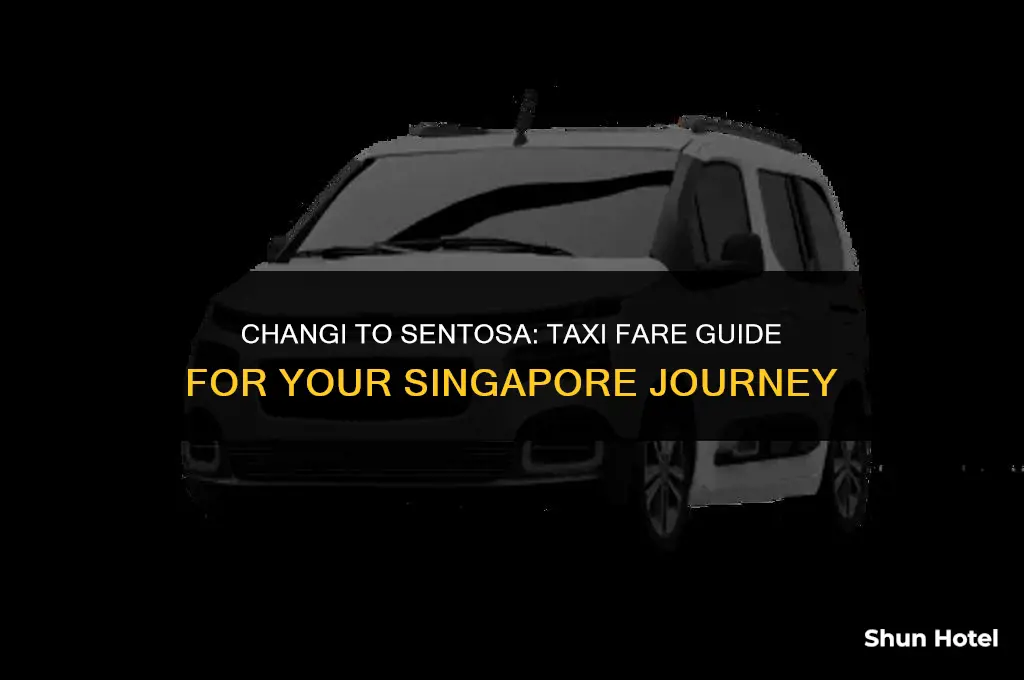 how much is a taxi from changi airport to sentosa