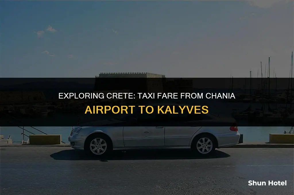 how much is a taxi from chania airport to kalyves