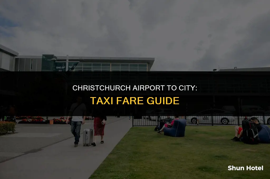 how much is a taxi from christchurch airport to city