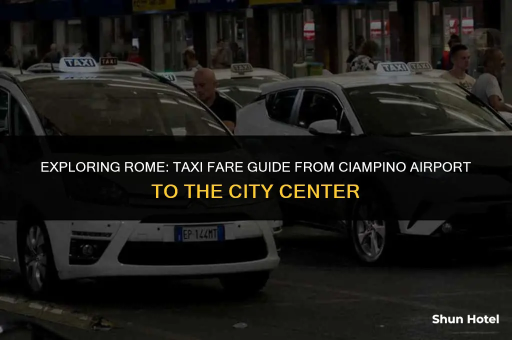 how much is a taxi from ciampino airport to rome