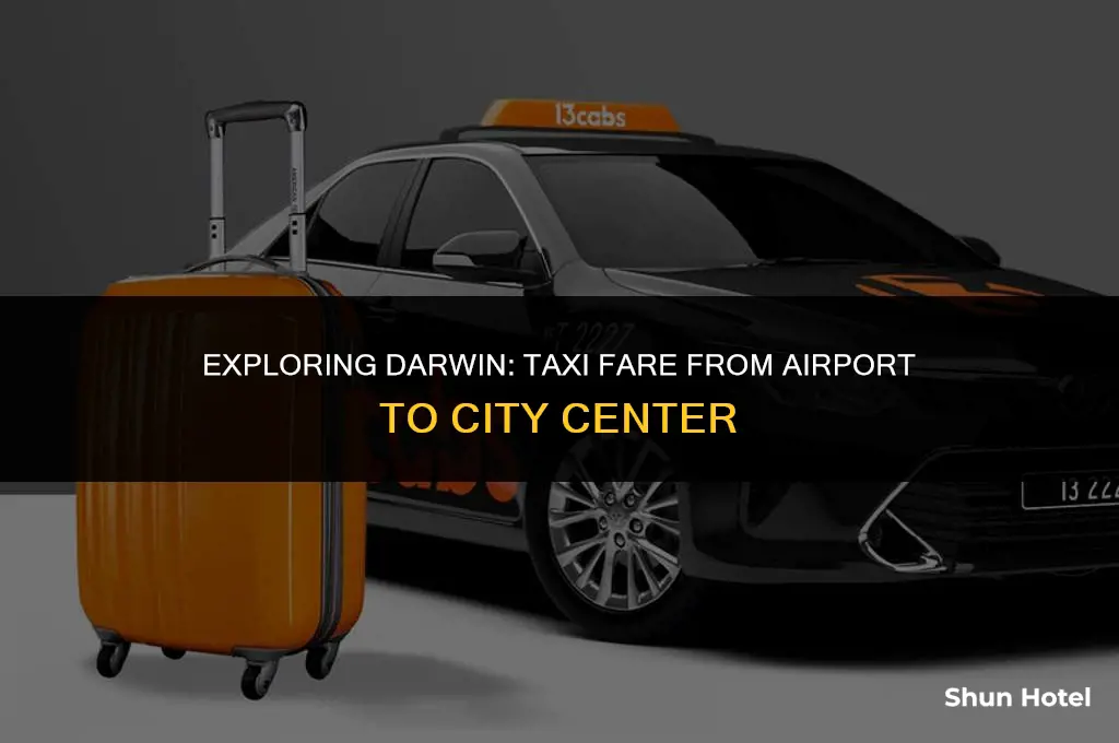 how much is a taxi from darwin airport to city
