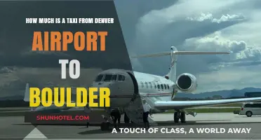 Denver Airport to Boulder: Taxi Fare Guide