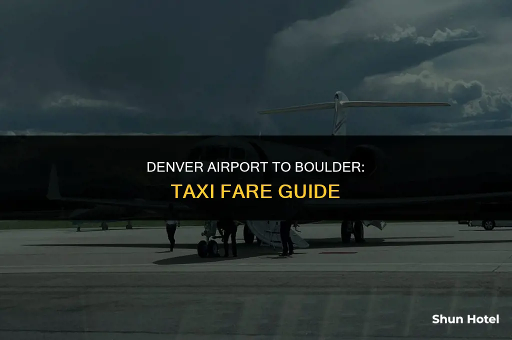 how much is a taxi from denver airport to boulder