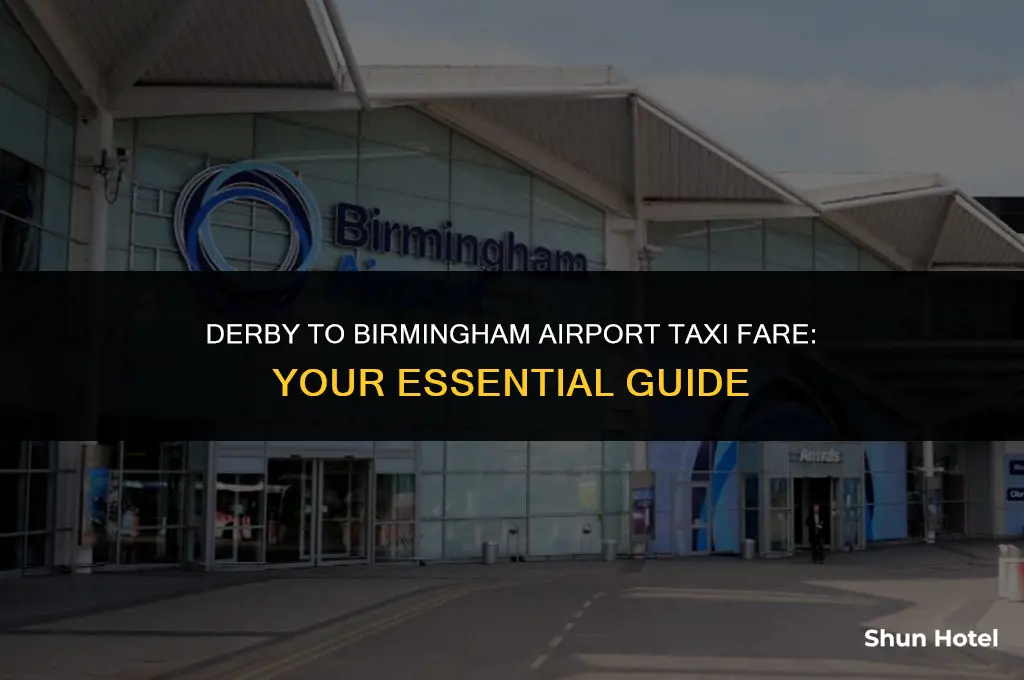 how much is a taxi from derby to birmingham airport