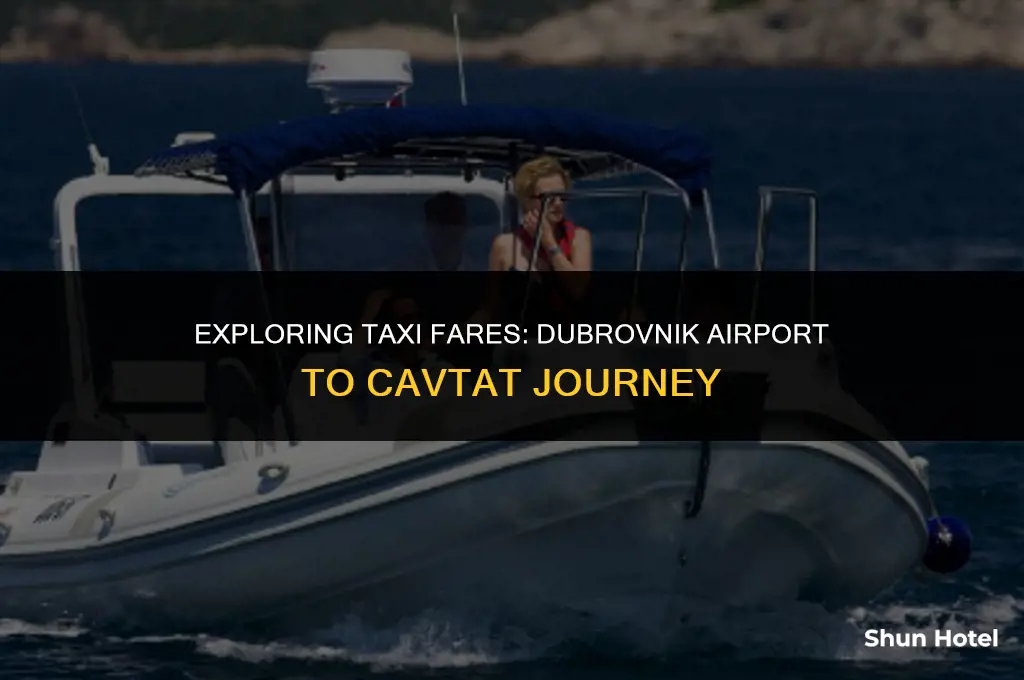 how much is a taxi from dubrovnik airport to cavtat