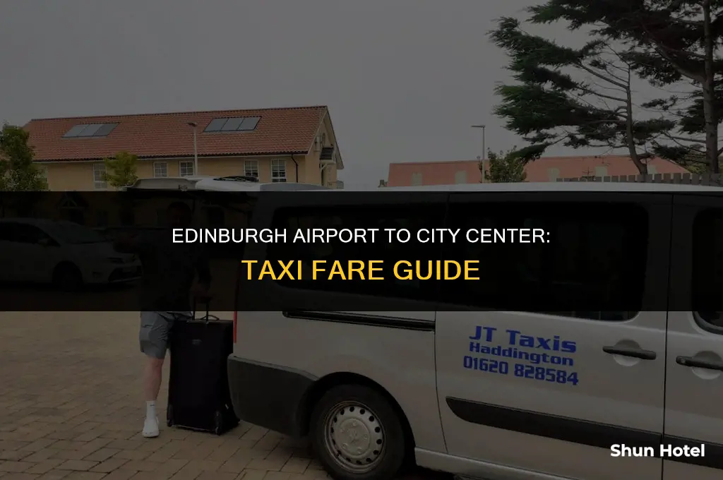 how much is a taxi from edinburgh airport to city